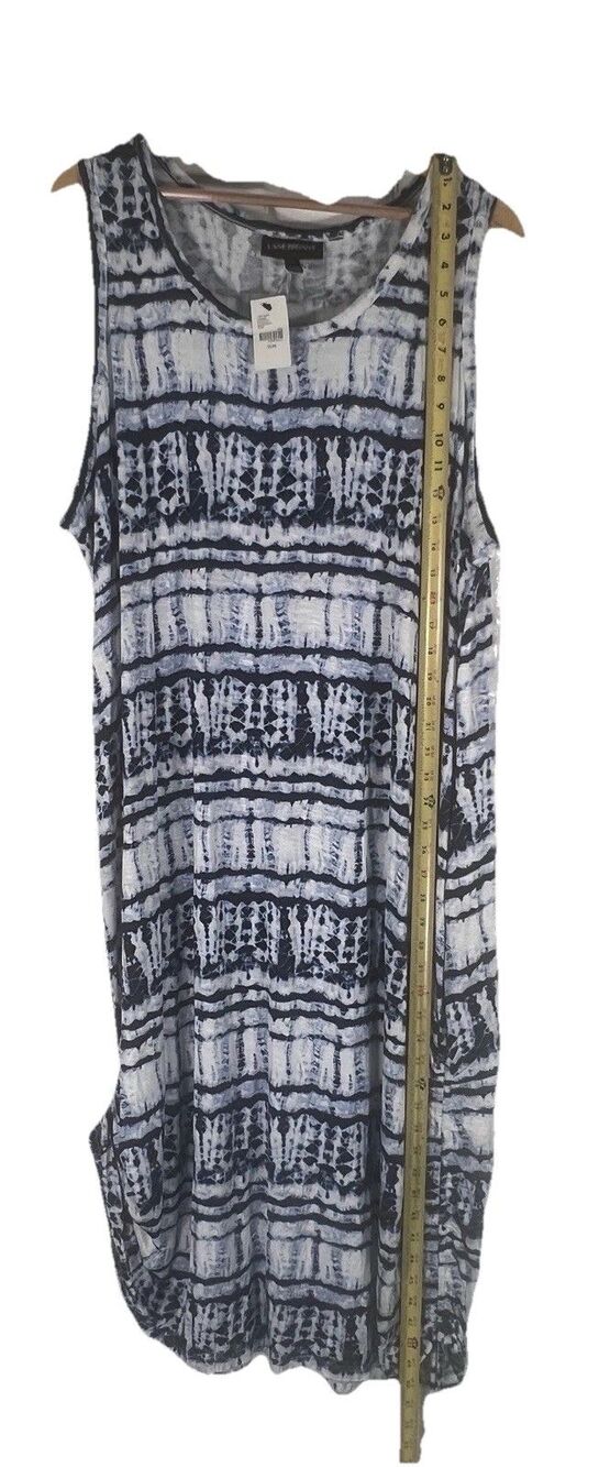 Lane Bryant Tank Maxi Boho Stretch Summer Dress Blue w/Pockets Size 22/24 NWT - Picture 6 of 16